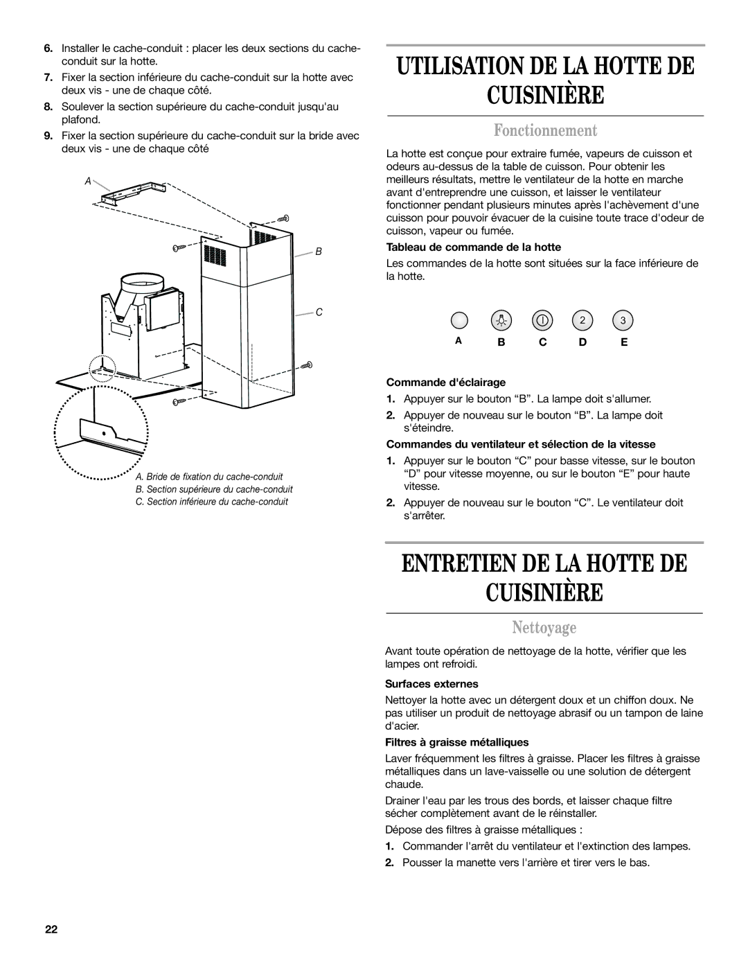 Whirlpool 19760268A installation instructions Cuisinière, Fonctionnement, Nettoyage 