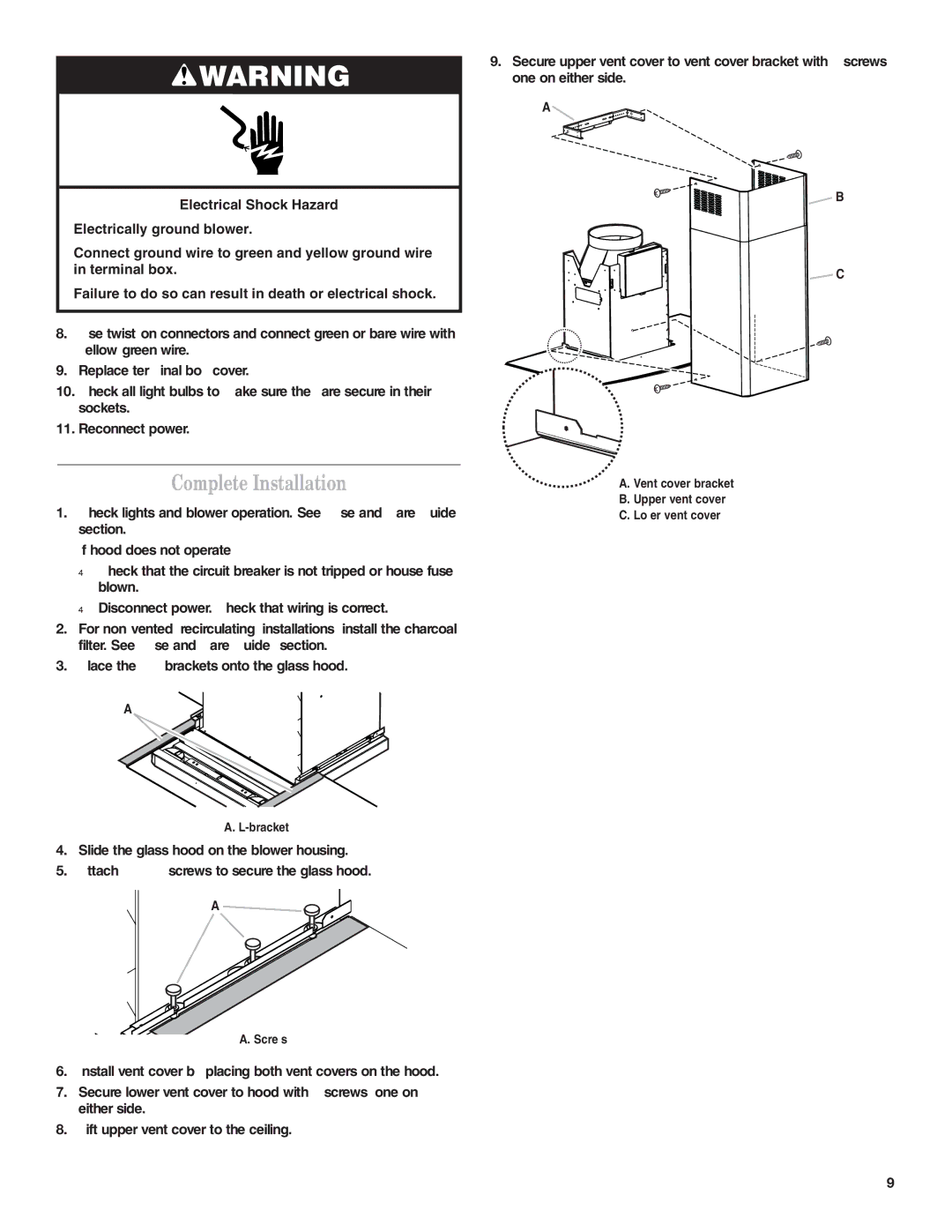 Whirlpool 19760268A installation instructions Complete Installation 