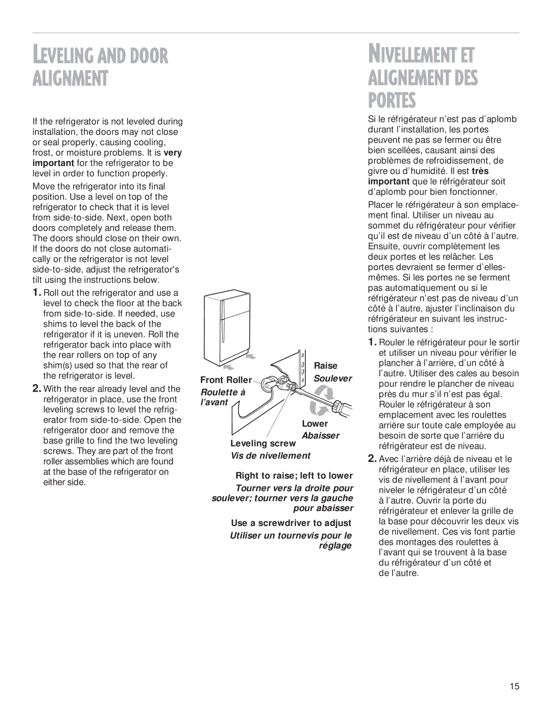 Whirlpool 2199009 manual Portes 