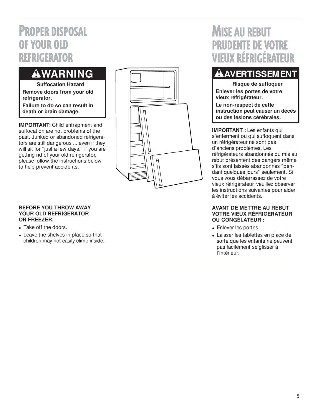 Whirlpool 2199009 manual Wavertissement 