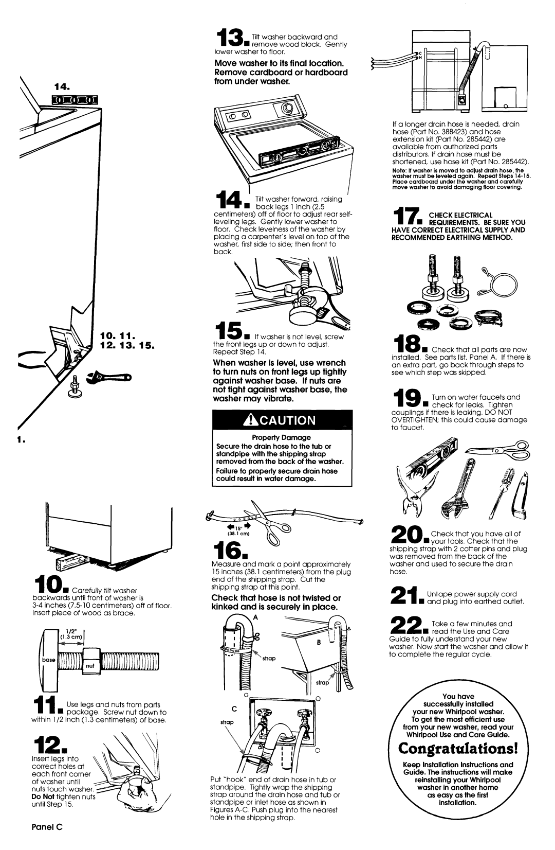 Whirlpool 220/240-volt installation instructions ‘I!i’-1 ’ ‘IJd, Congratulations 