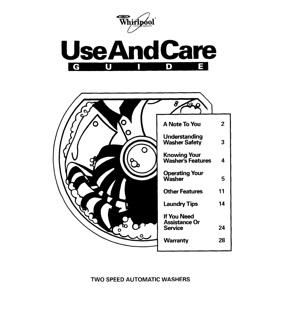 Whirlpool 3360461 warranty UseAndCare 