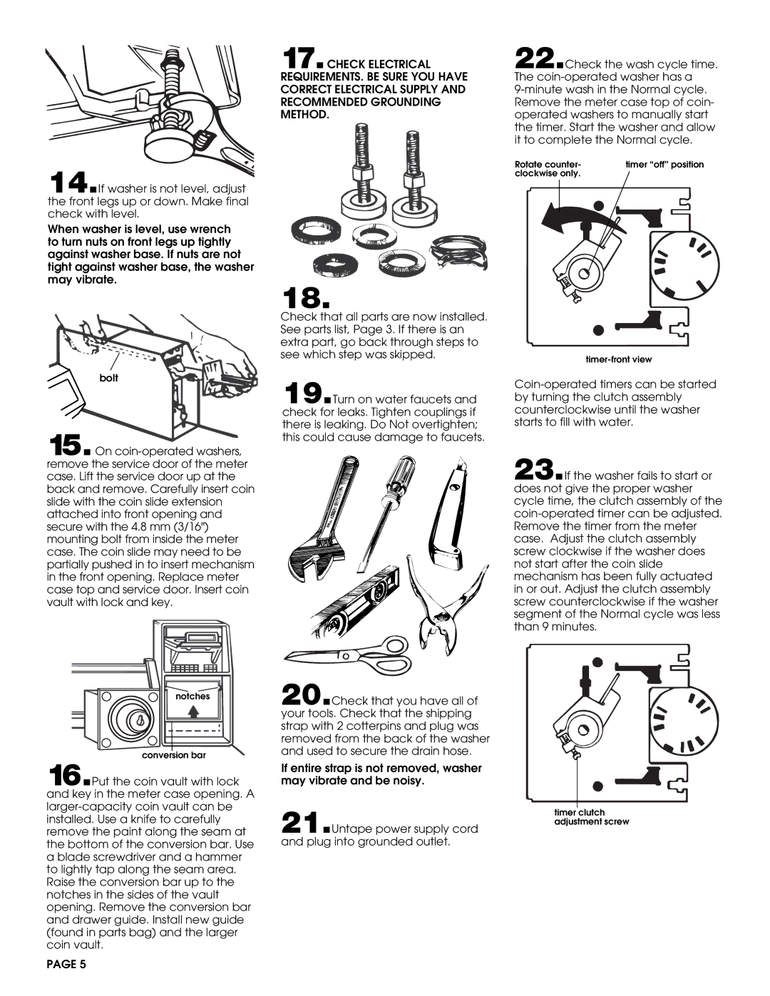 Whirlpool 3360619 installation instructions Bolt 