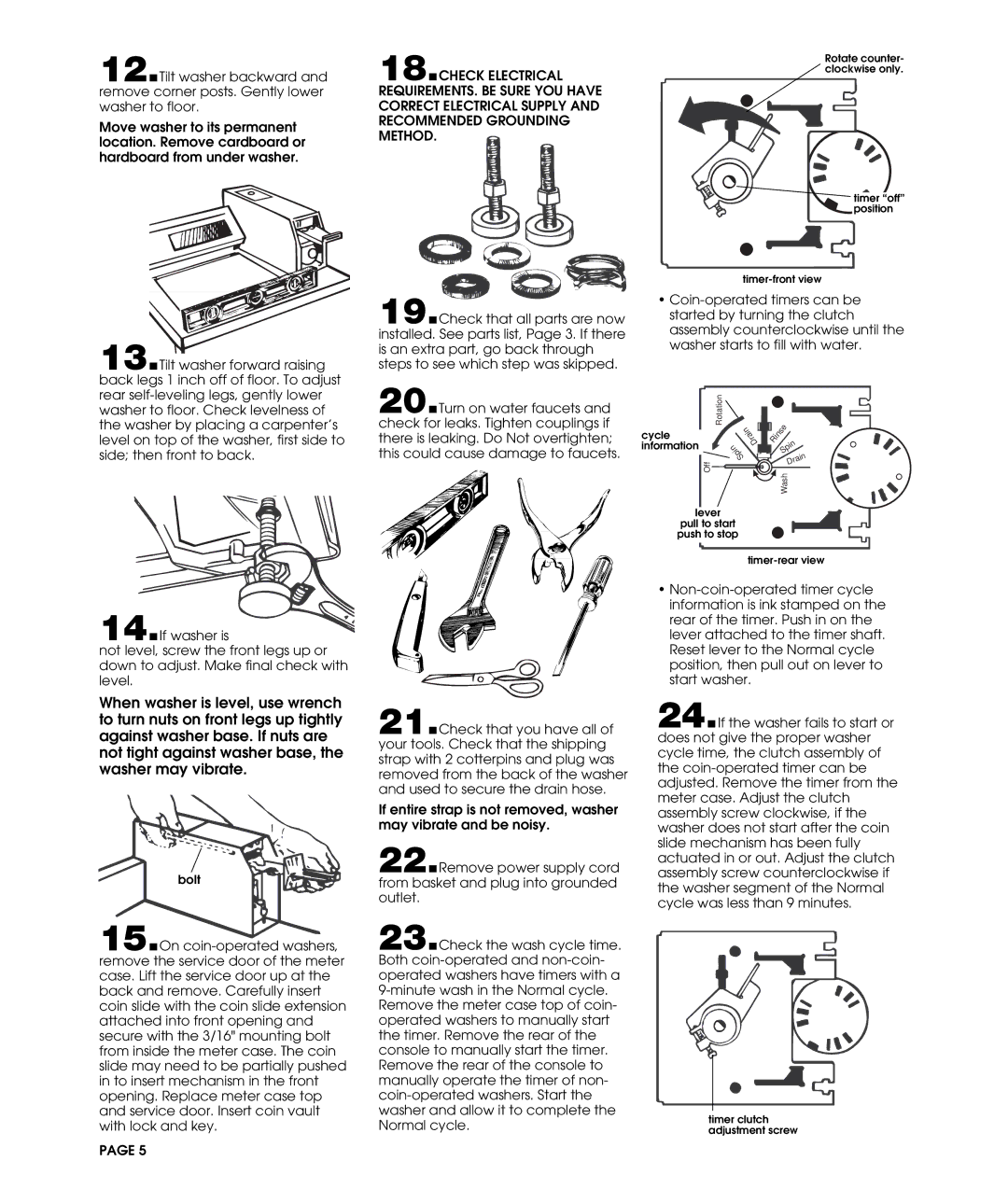 Whirlpool 3360620 installation instructions Bolt 