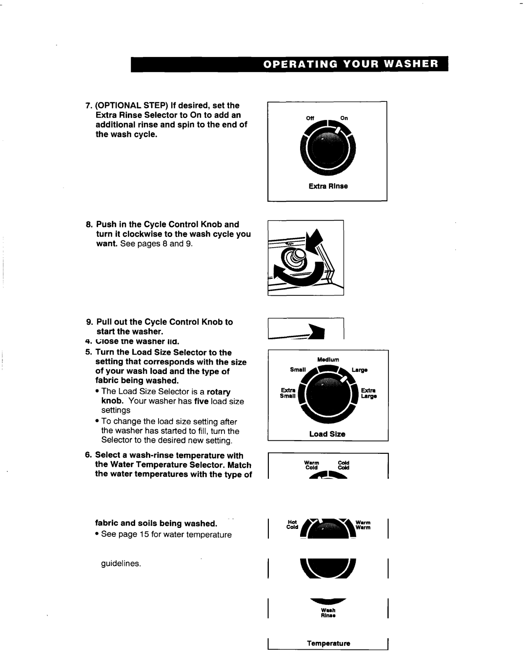 Whirlpool 3363569 warranty Stopping/restarting your washer 