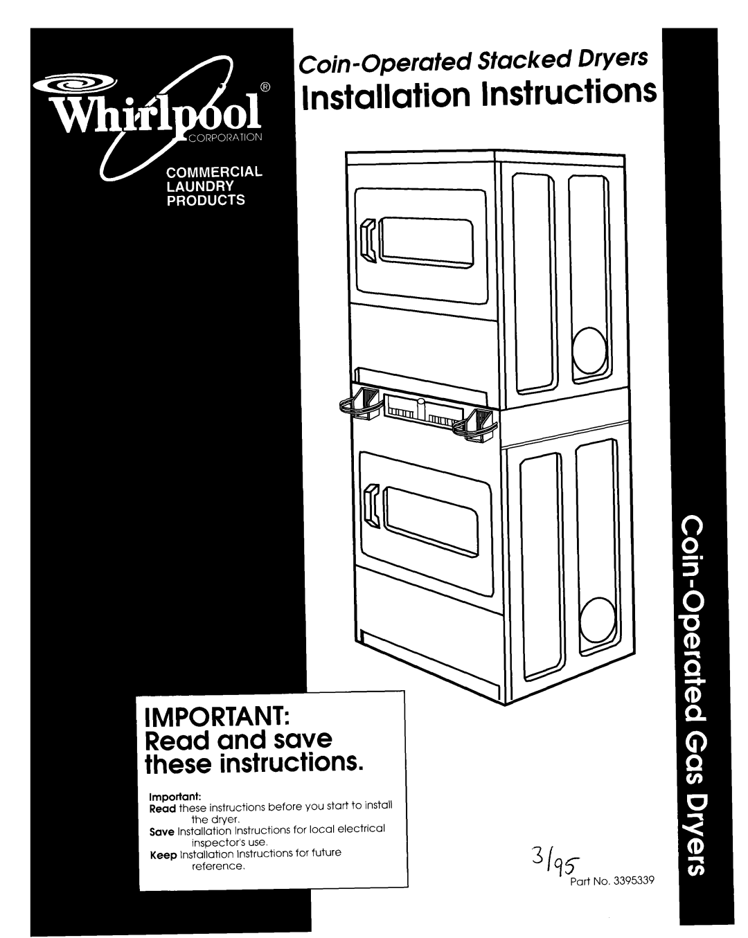 Whirlpool 3395339 manual Lnst btiol 