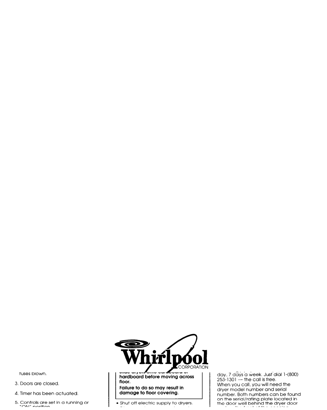 Whirlpool 3395339 manual 