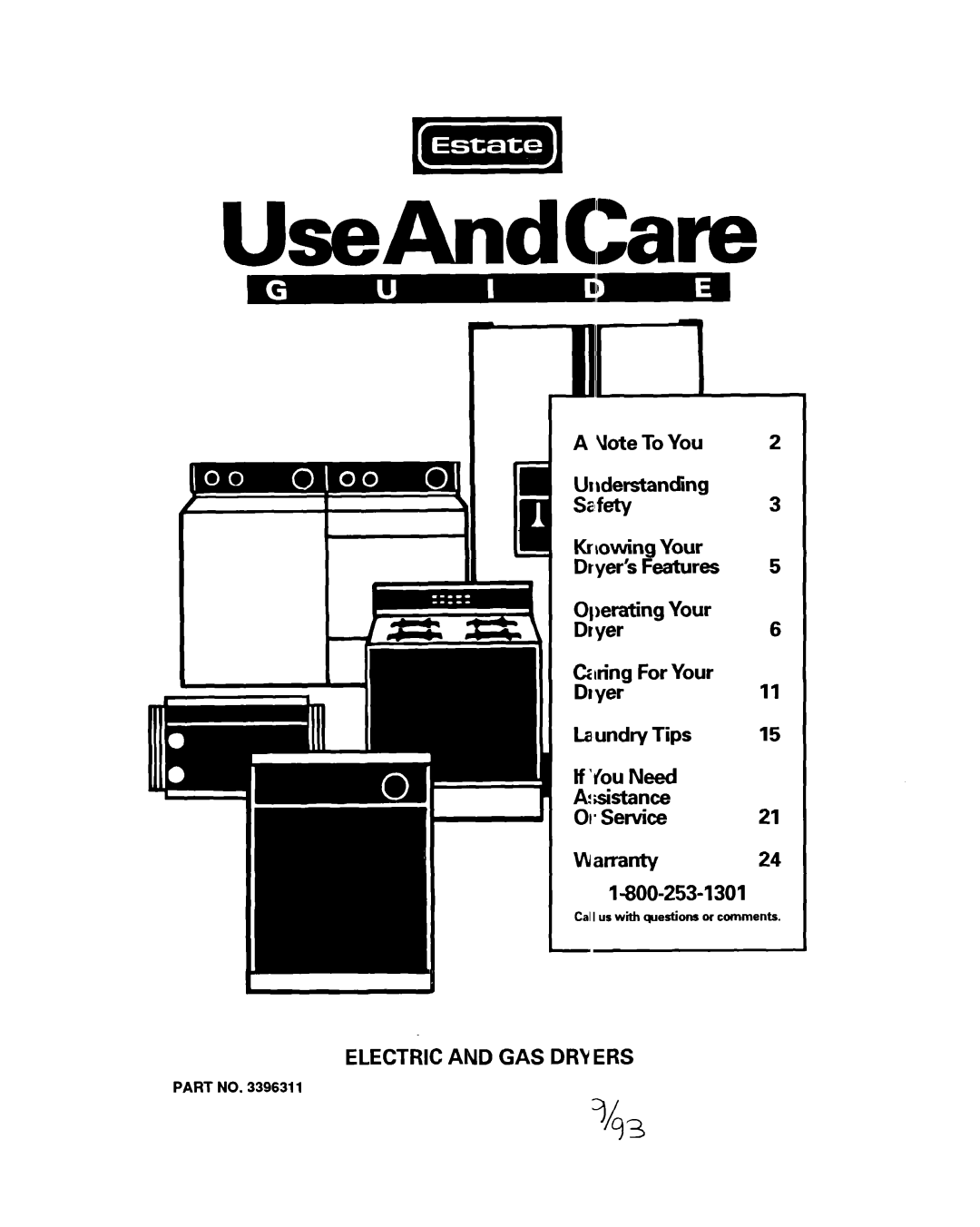 Whirlpool 3396311 manual UseAndCare, Tf ‘r’ou Need A!tistance 