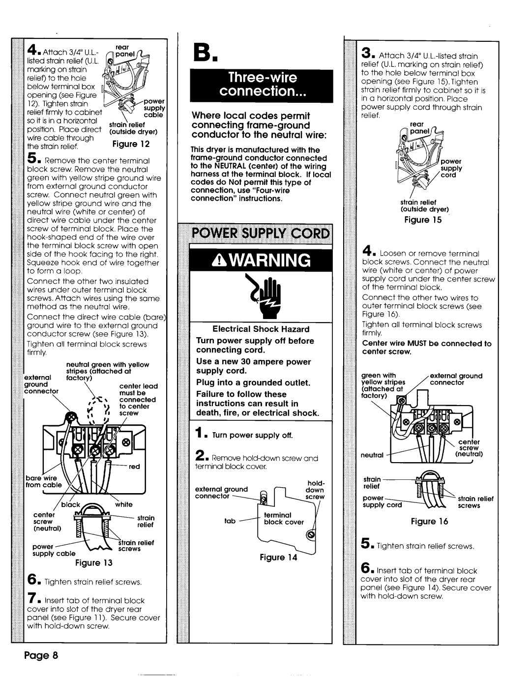 Whirlpool 3406449 installation instructions Outside dryer 