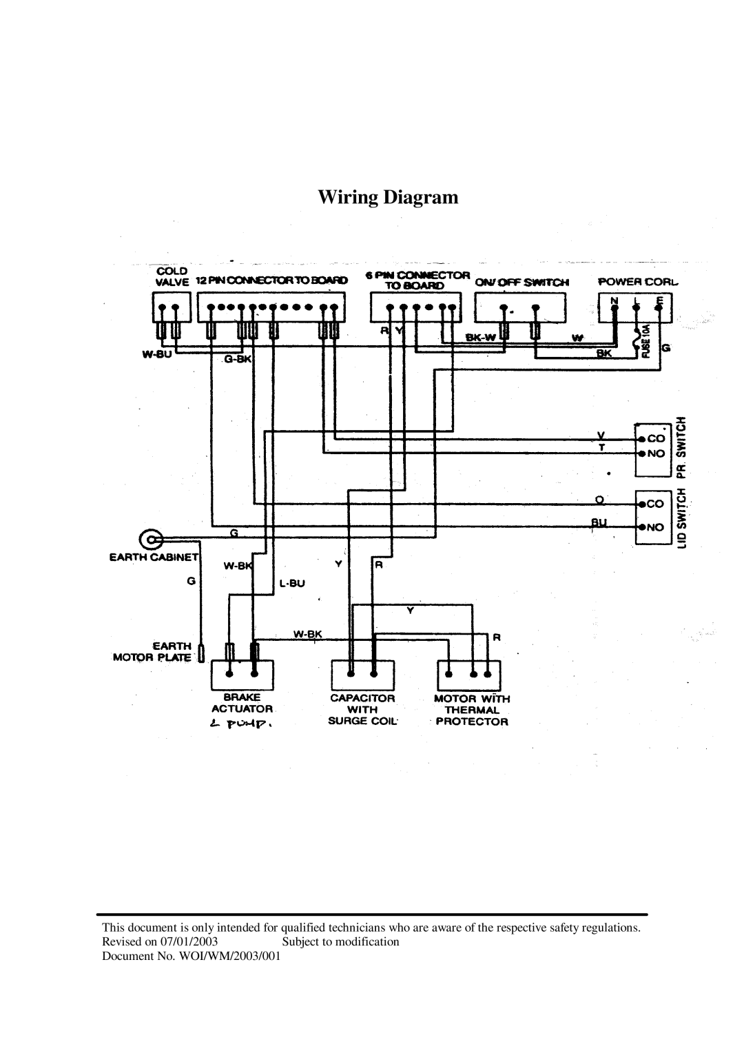 Whirlpool 3775 service manual Wiring Diagram 