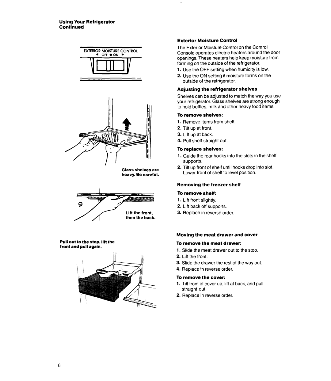 Whirlpool 3Ell8GK manual Exterior Moisture Control, Exteriormoisturecontrol 