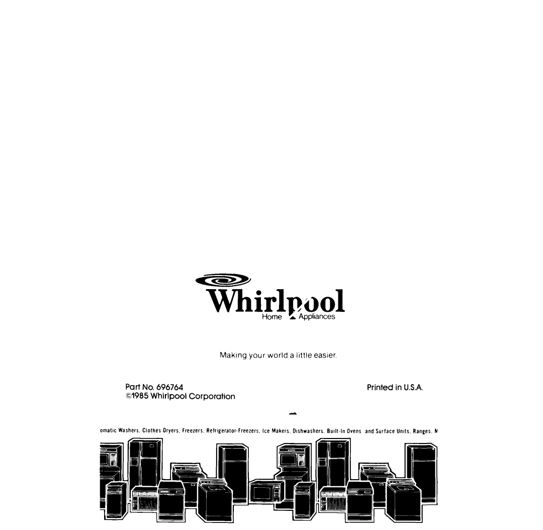 Whirlpool 3LG5706XP manual 