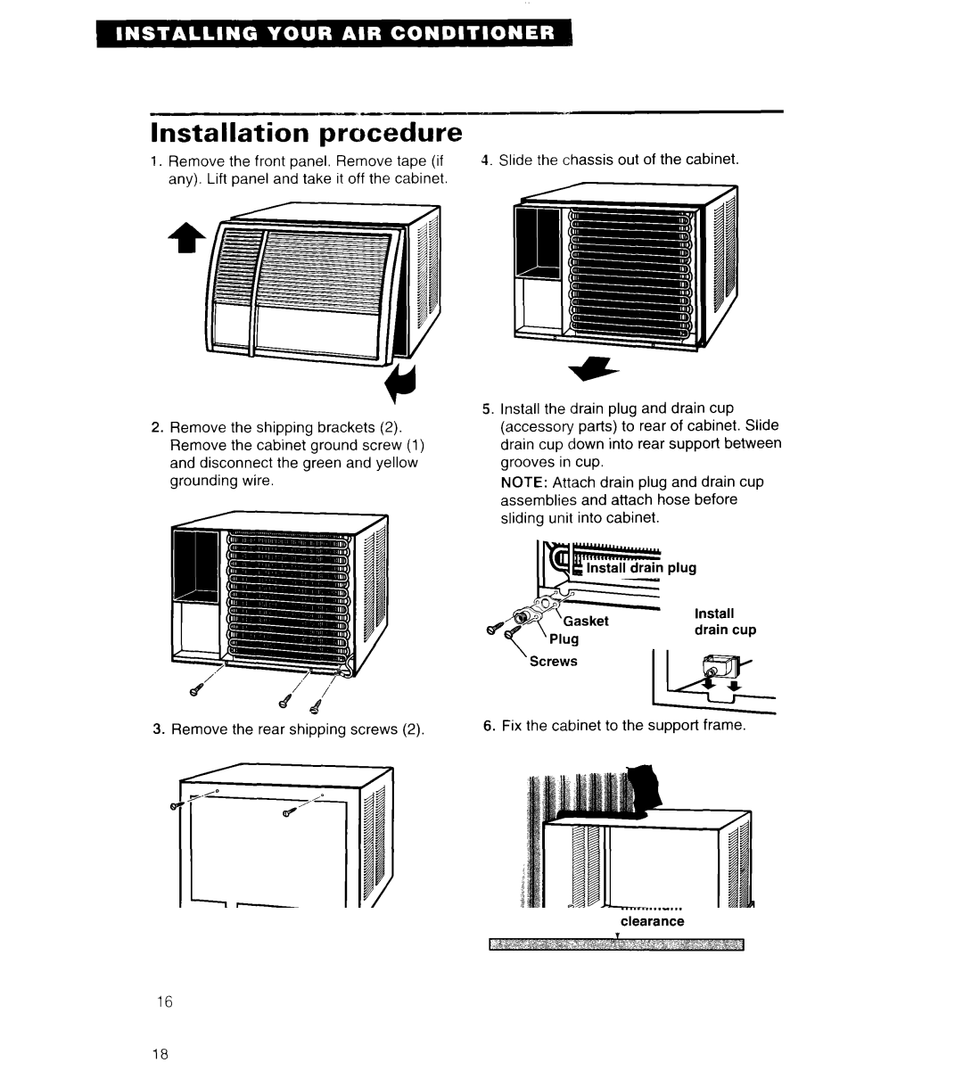 Whirlpool 3PACH21DD0 important safety instructions Installation procedure 