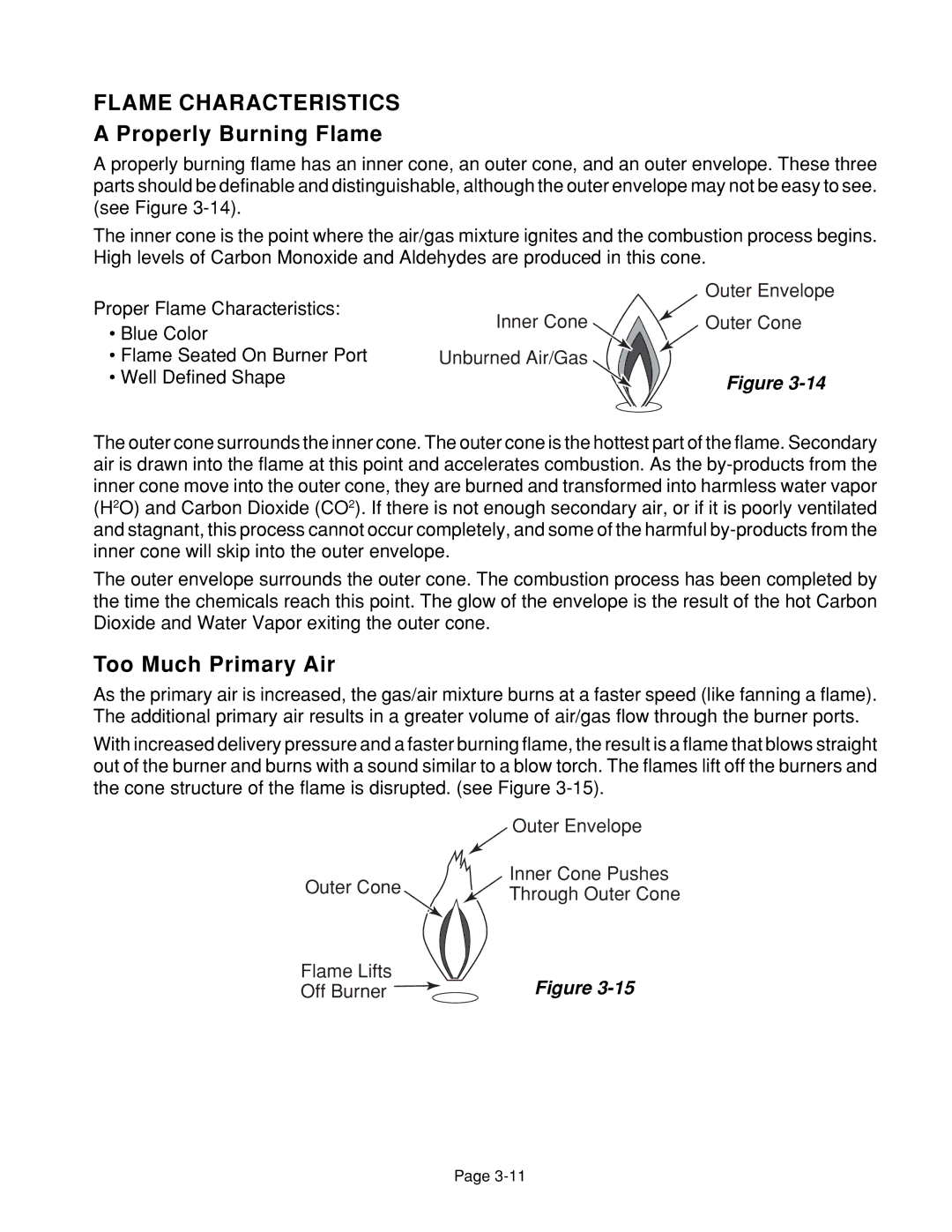 Whirlpool 4322452 manual Flame Characteristics, Properly Burning Flame 