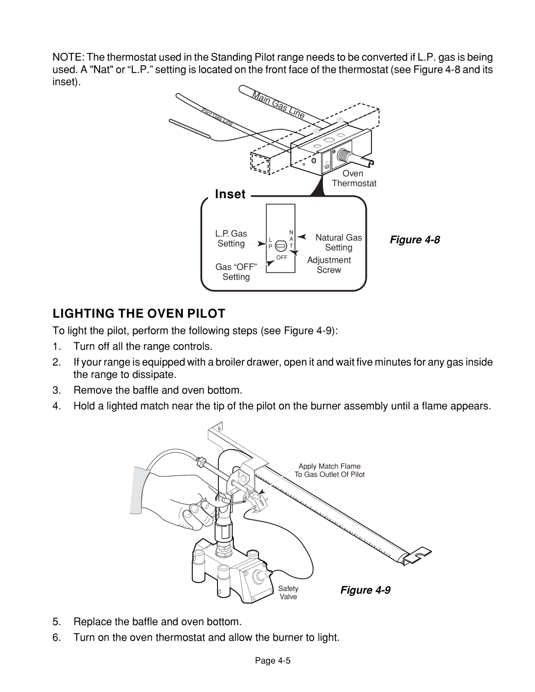 Whirlpool 4322452 manual Lighting the Oven Pilot 