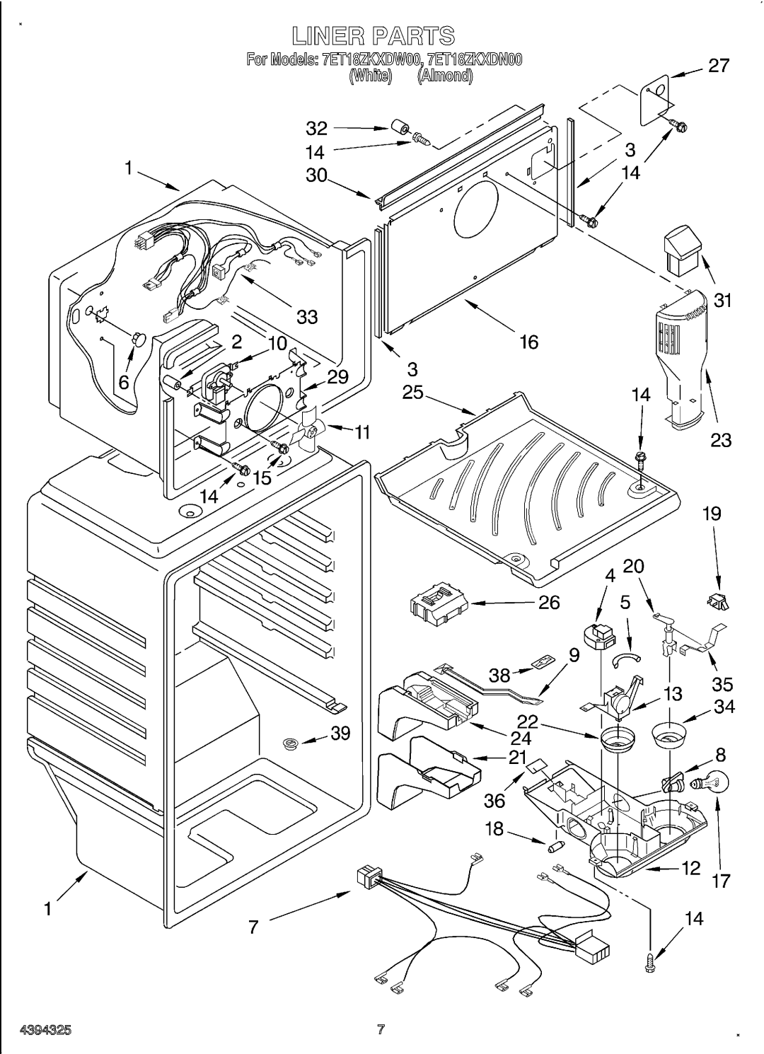 Whirlpool 4394325 manual 