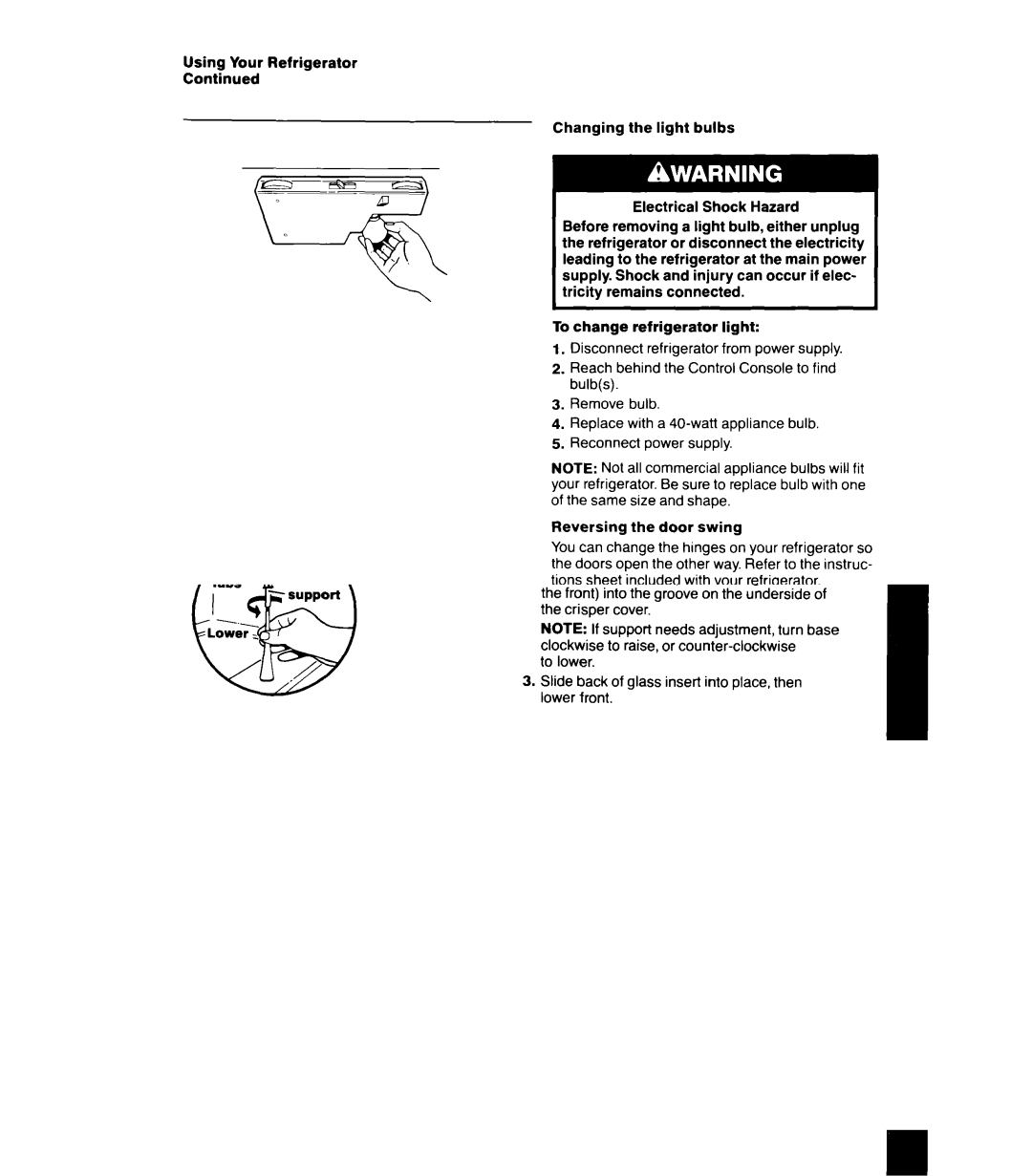 Whirlpool 6ET18GK manual Ice cube trays, To remove ice Hold tray at both ends Twist slightly 