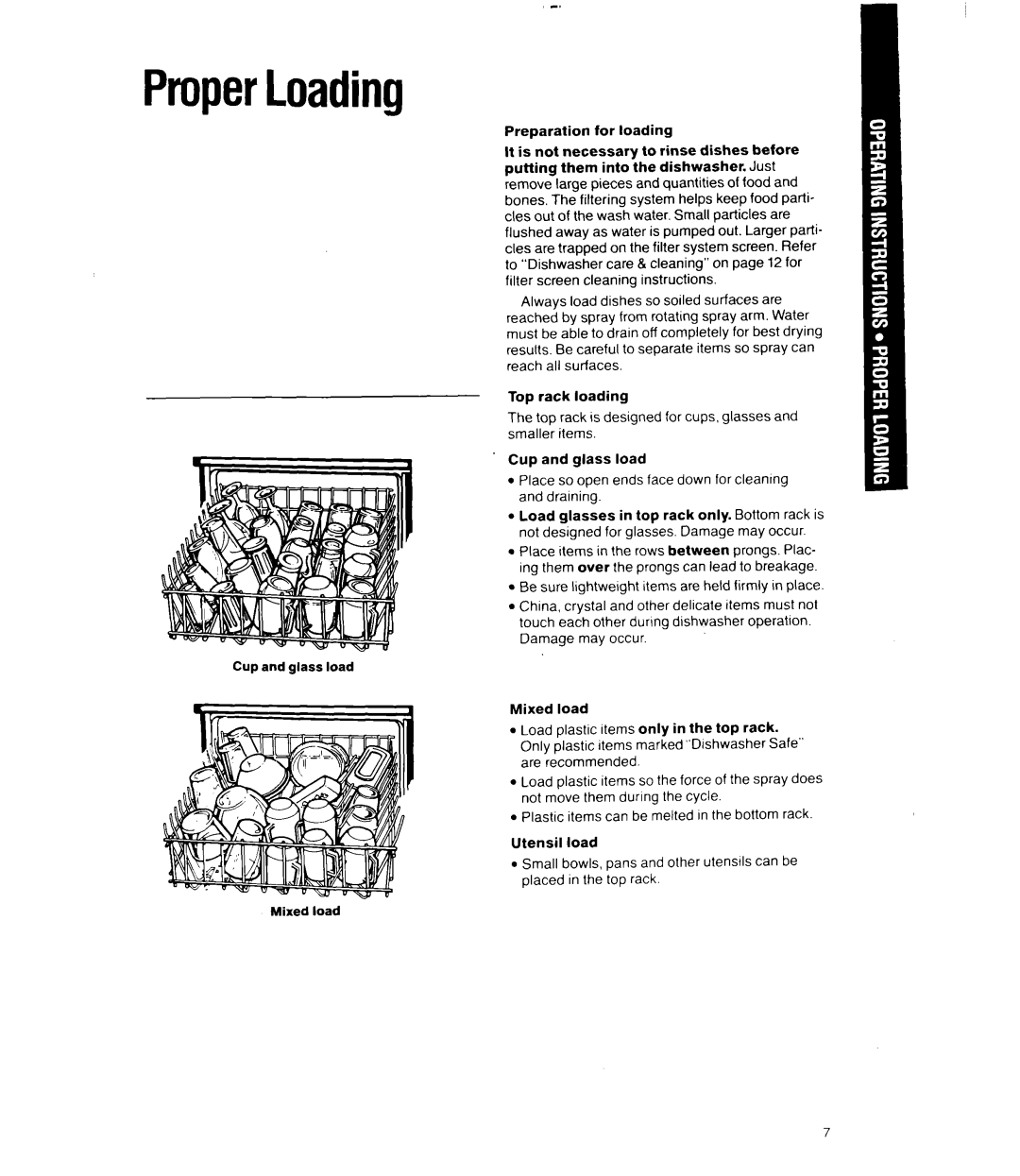 Whirlpool 8000 Series manual ProperLoading 