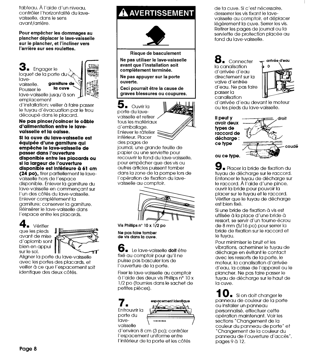 Whirlpool 801 installation instructions IIpeut y, Page 