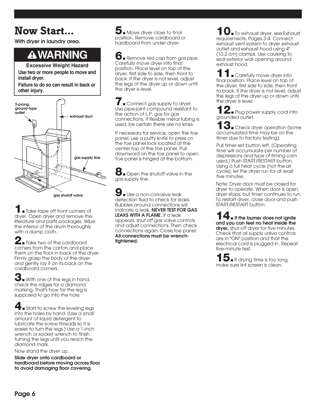 Whirlpool 8316557 installation instructions Now Start 