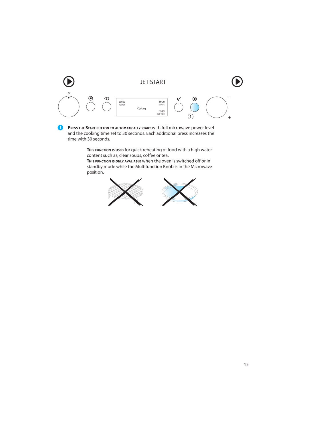 Whirlpool 836, 832 quick start JET Start 