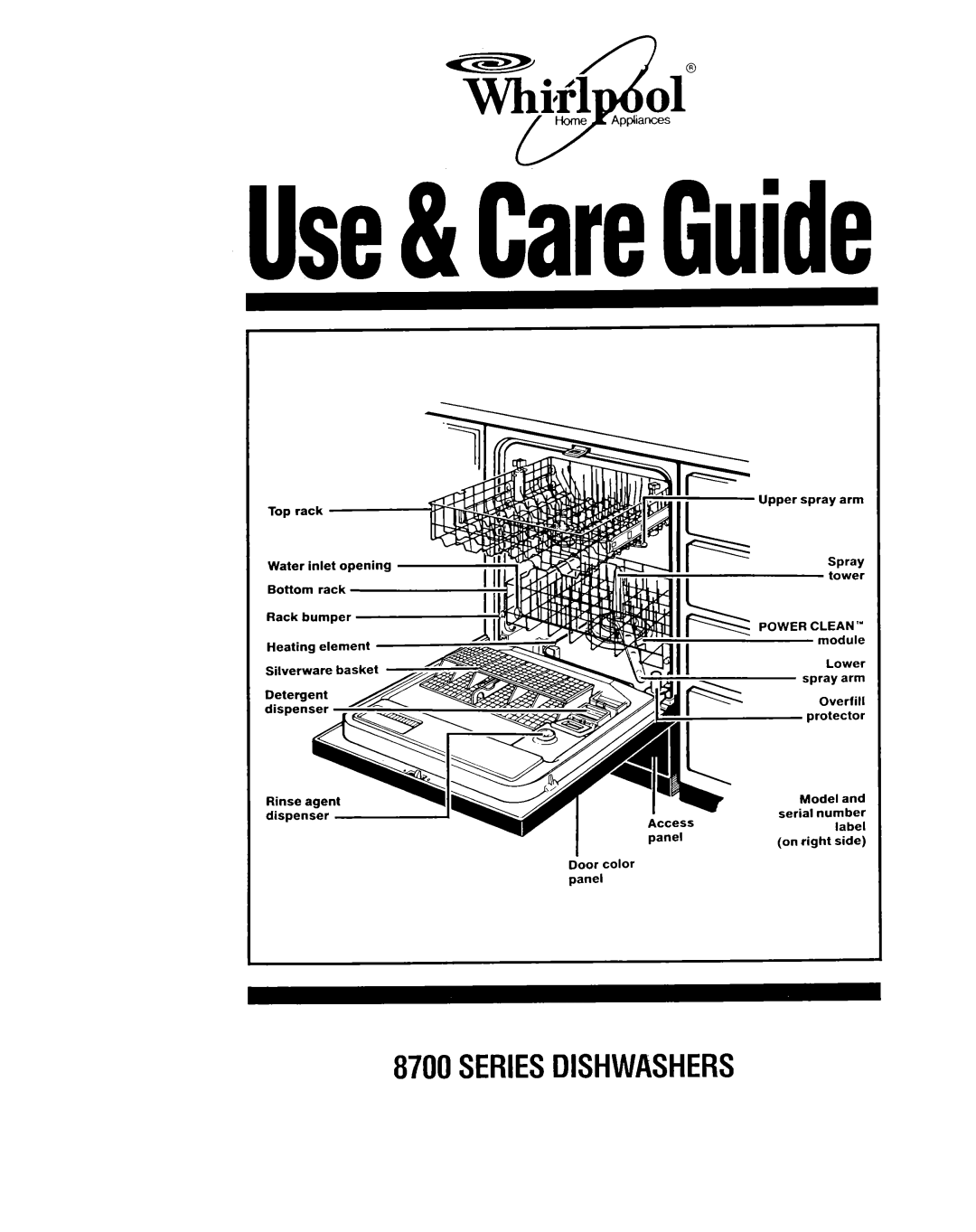 Whirlpool 8700 Series manual Use&CareGuide, TKikl 