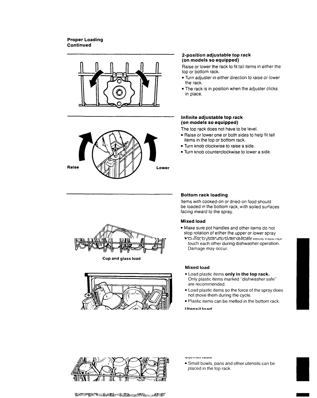 Whirlpool 8700 Series manual Lower 