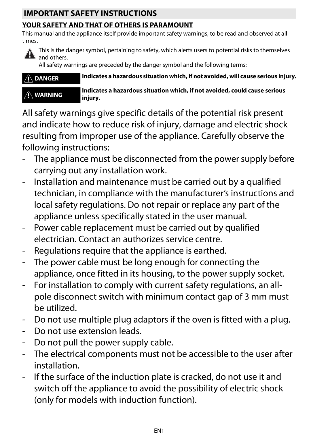 Whirlpool 8910 manual do utilizador Important Safety Instructions, Your Safety and That of Others is Paramount 