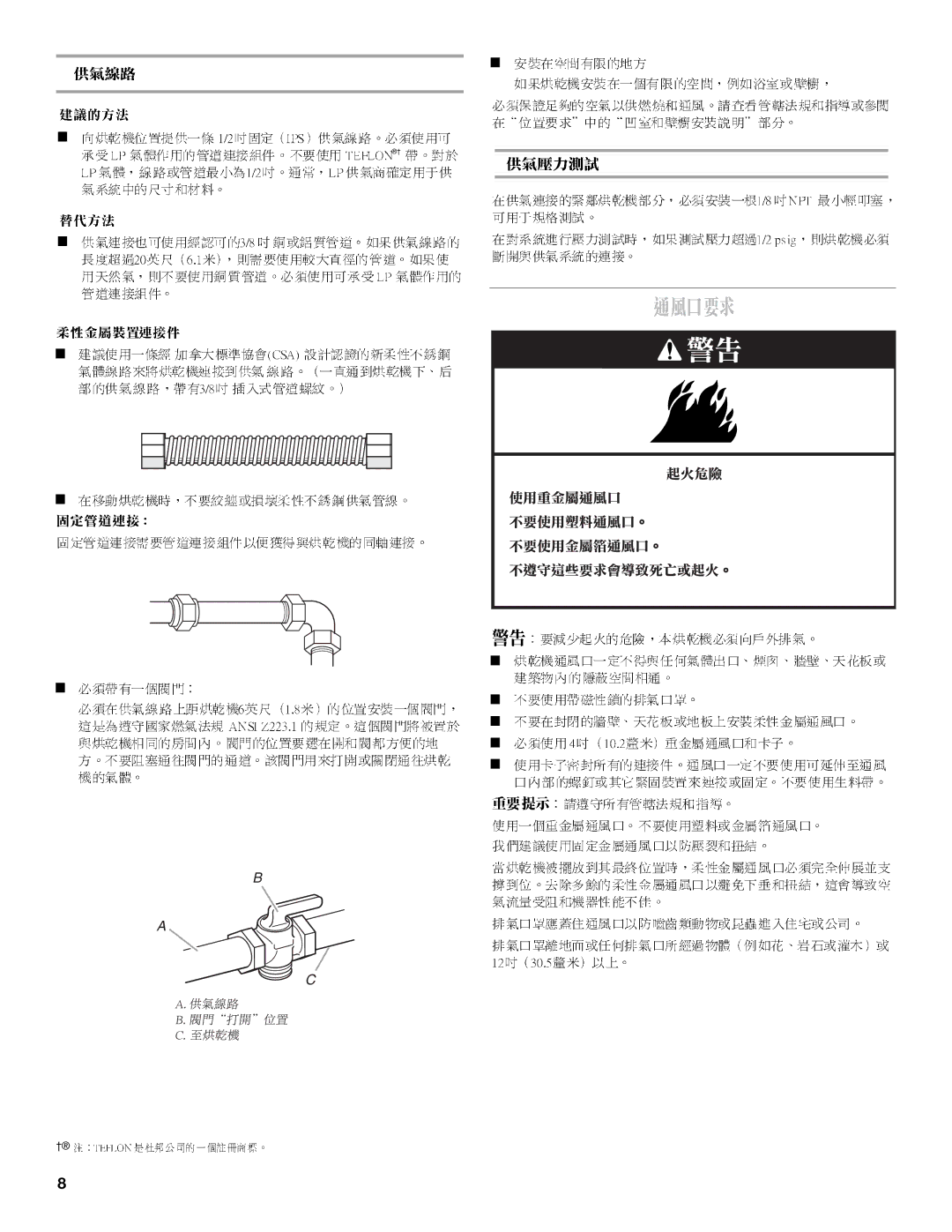 Whirlpool 8TCEM2760KQ0 installation instructions 