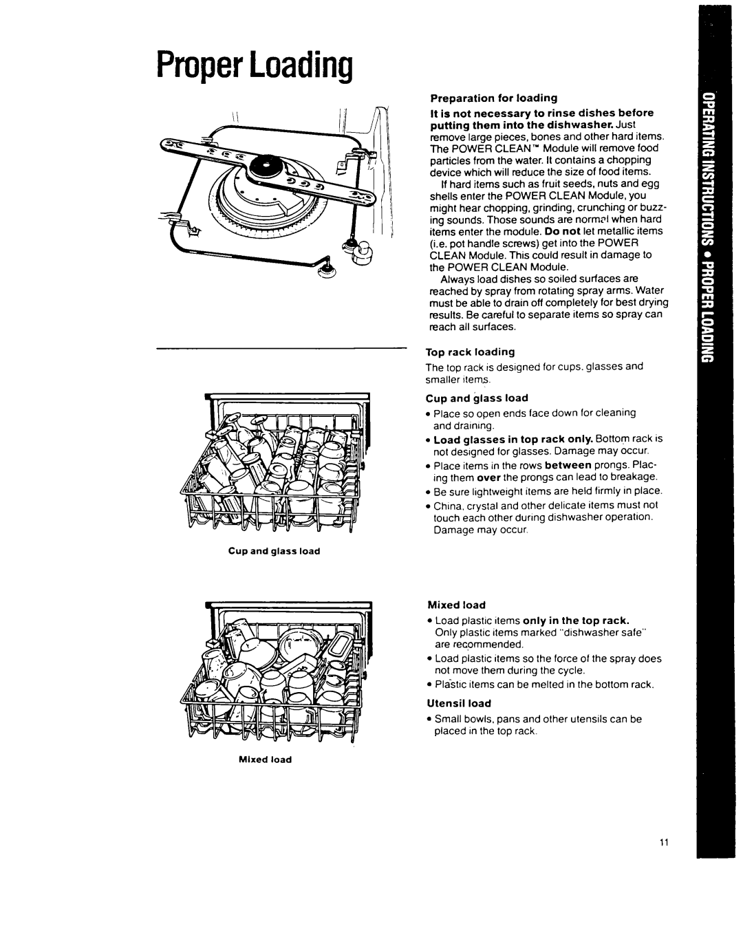 Whirlpool 9200 SERIES manual ProperLoading 