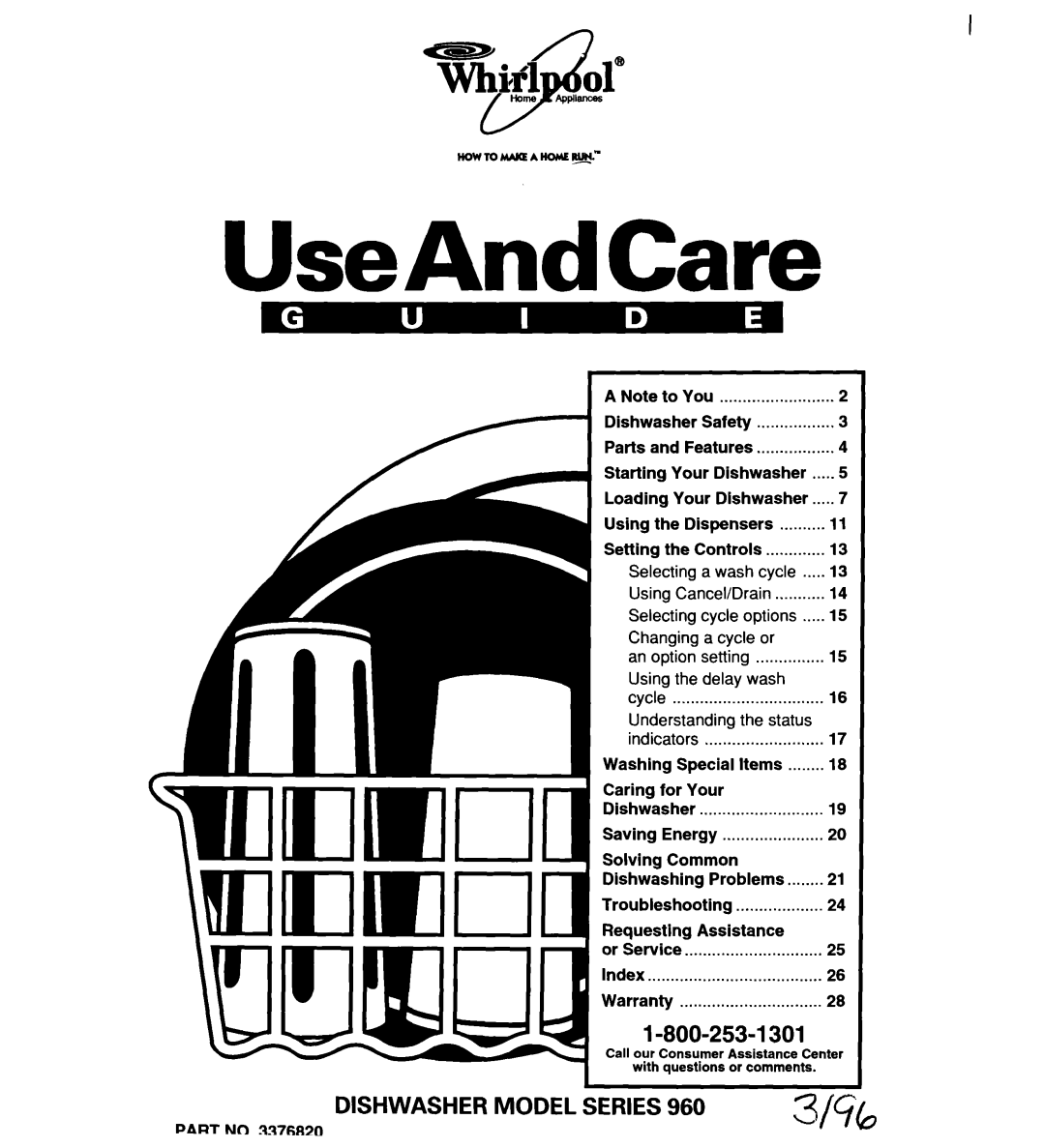 Whirlpool 960 warranty UseAndCare 