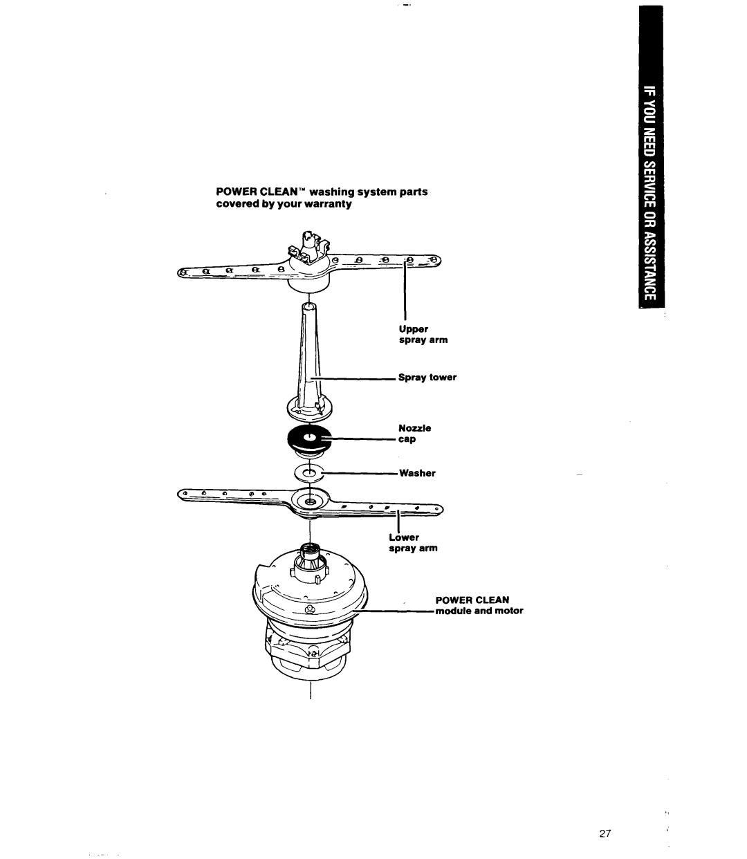 Whirlpool 9700 manual Module and motor 