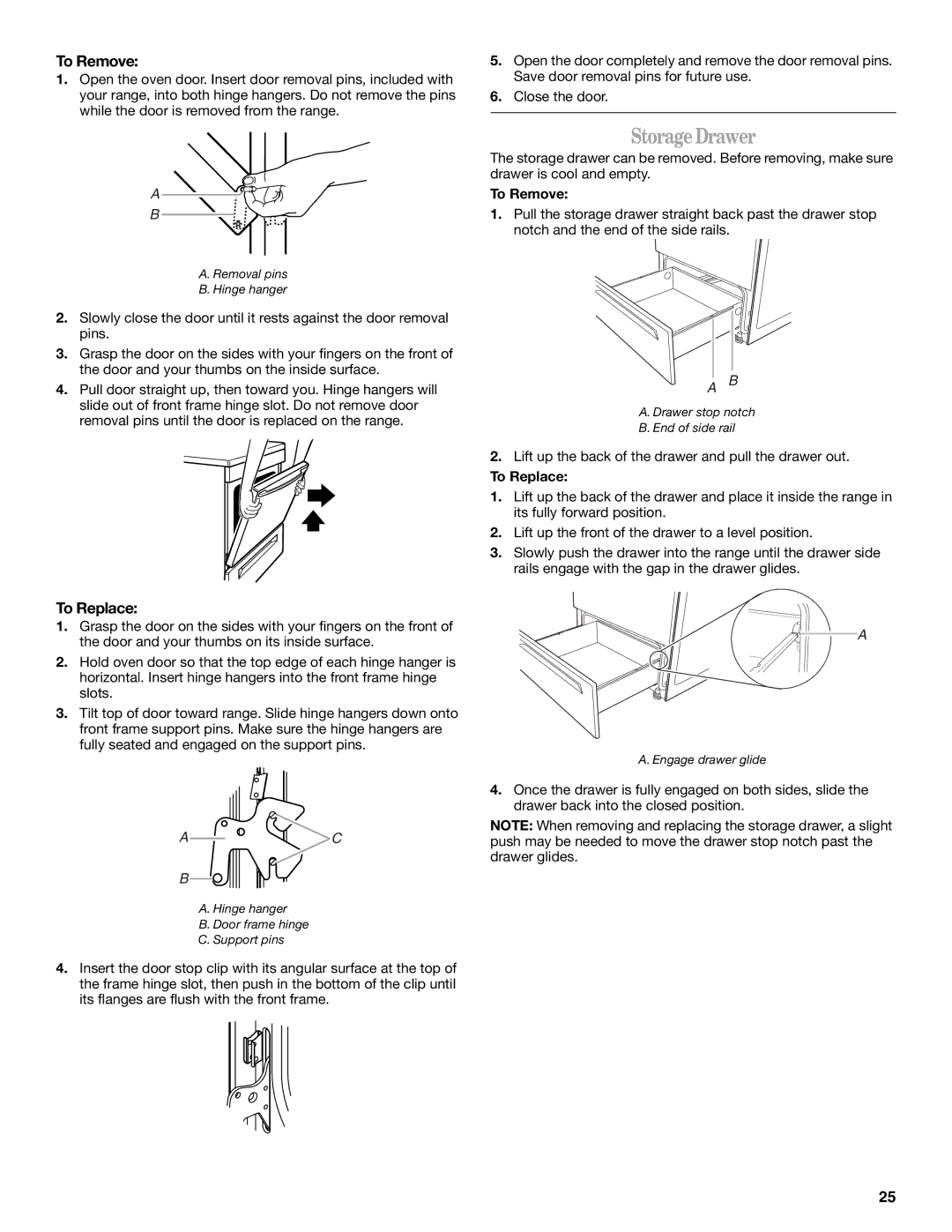 Whirlpool 9762365 manual Storage Drawer, To Remove 