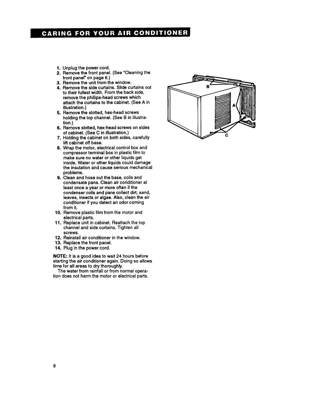 Whirlpool ACM052 warranty 