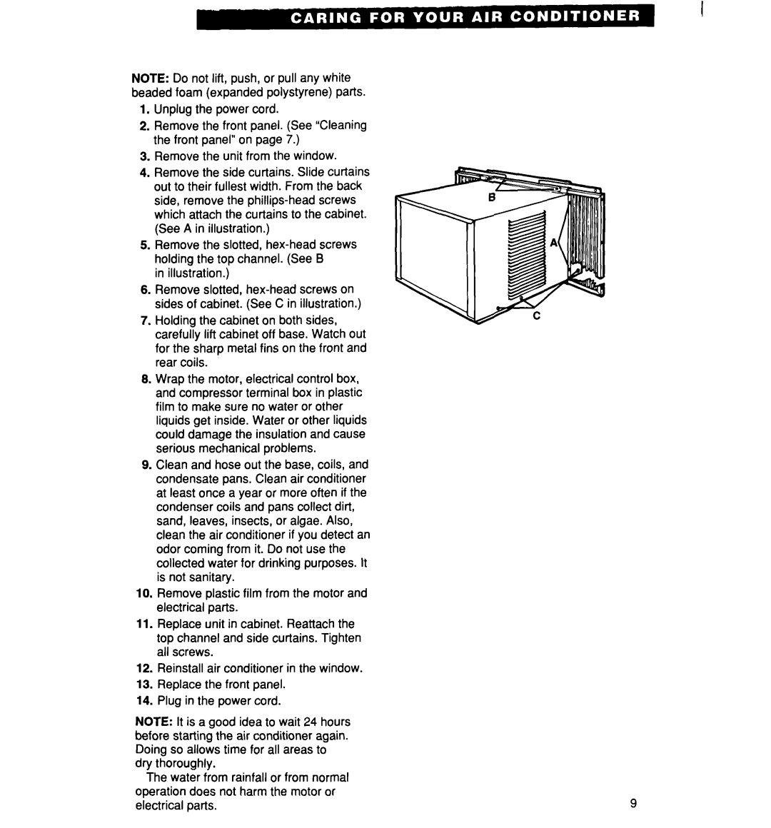 Whirlpool ACM062, ACM072 warranty Illustration 