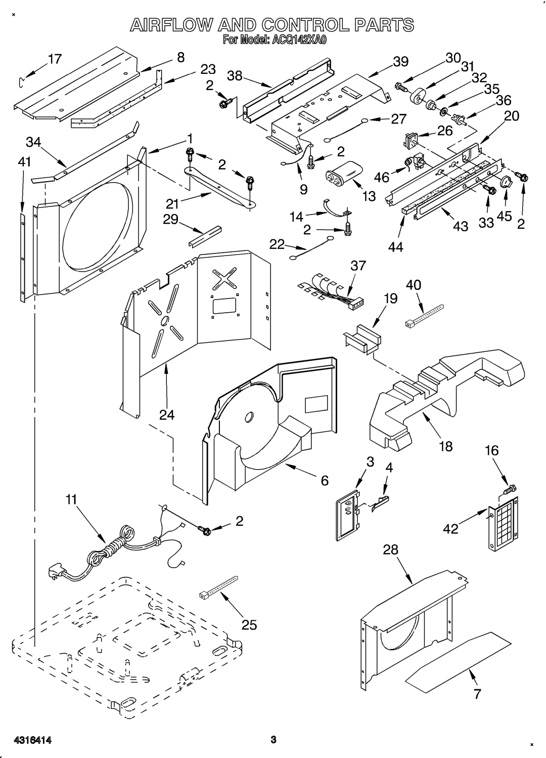 Whirlpool ACQ142XA0 manual 