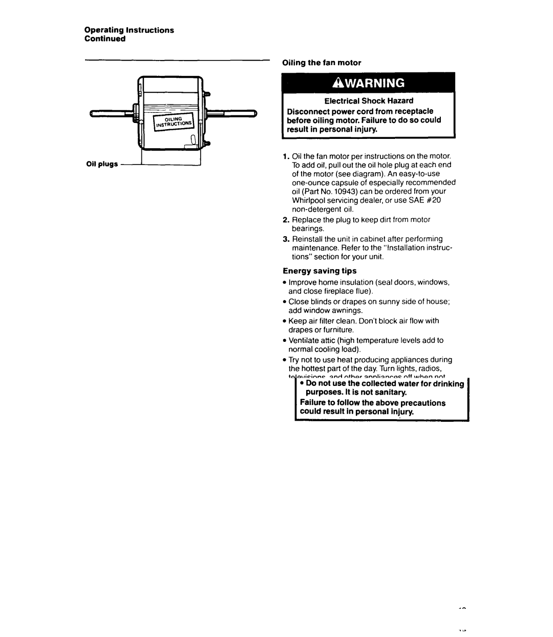 Whirlpool ACS802XV, ACS602XT, ACSL02XT, ACC602XT manual 