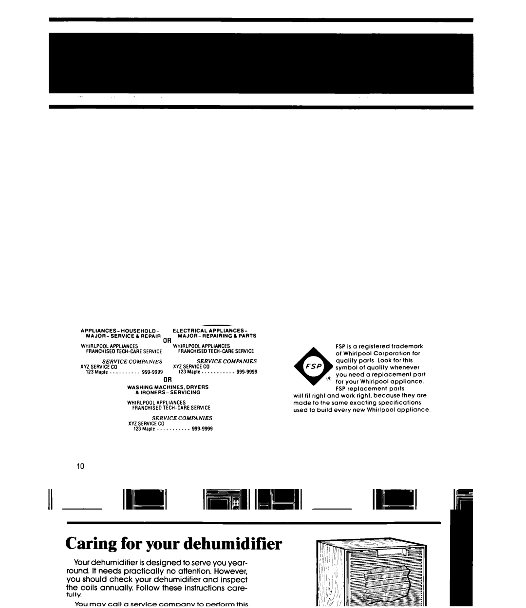 Whirlpool AD0402XM0 manual Whirlpool 