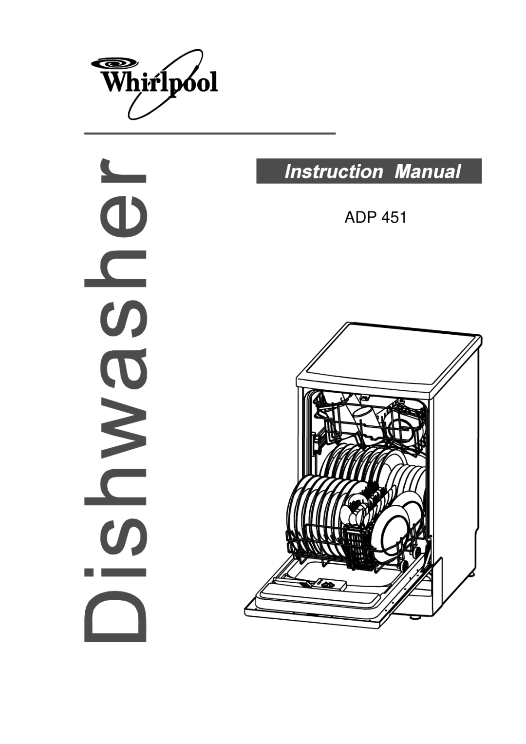 Whirlpool ADP 451 manual Adp 