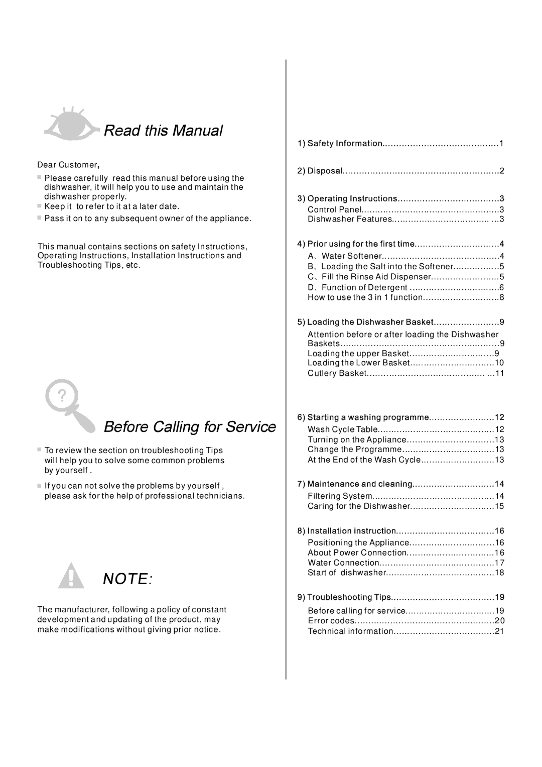 Whirlpool ADP 750 manual 