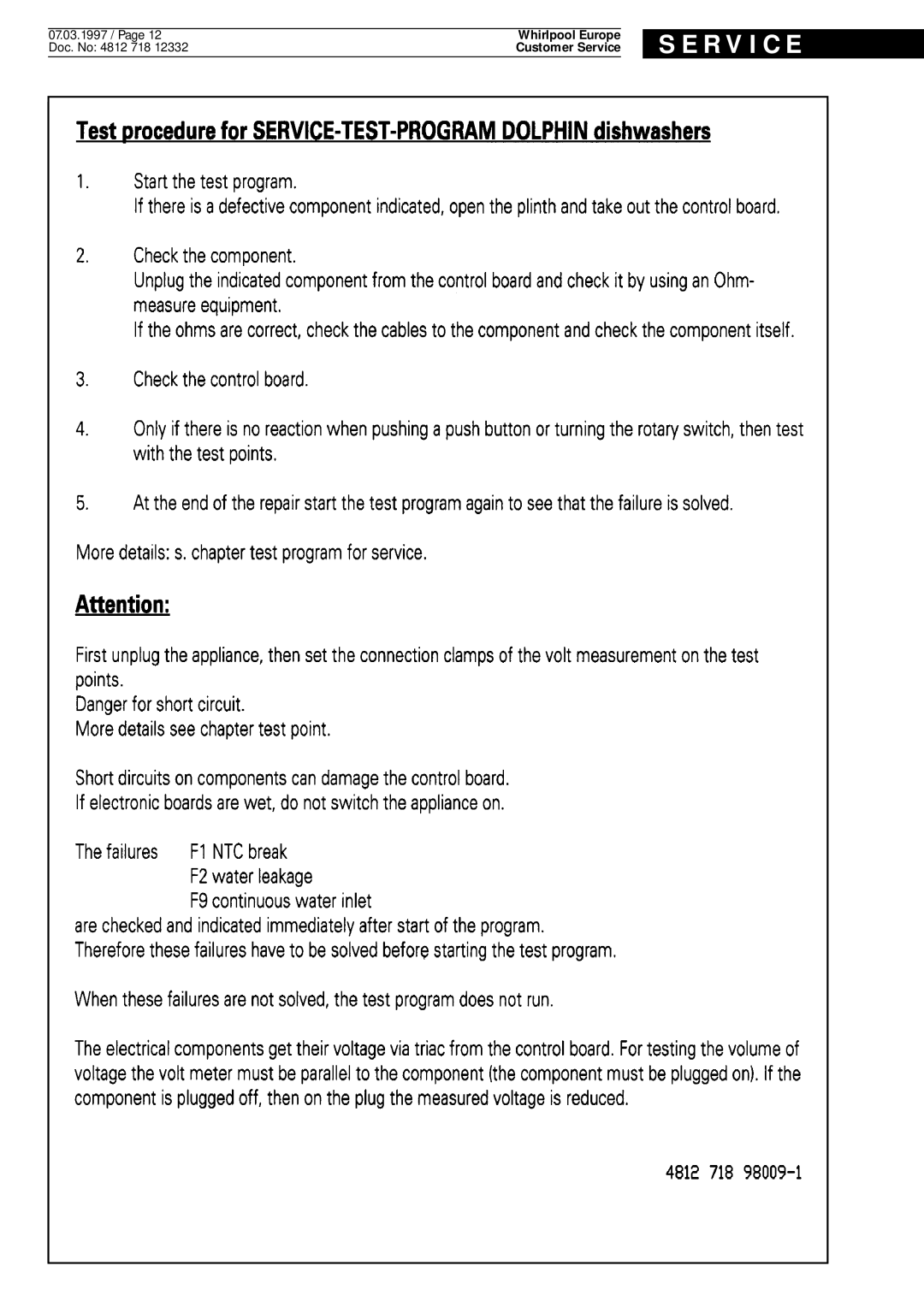 Whirlpool ADP 931/1 WH service manual R V I C E 