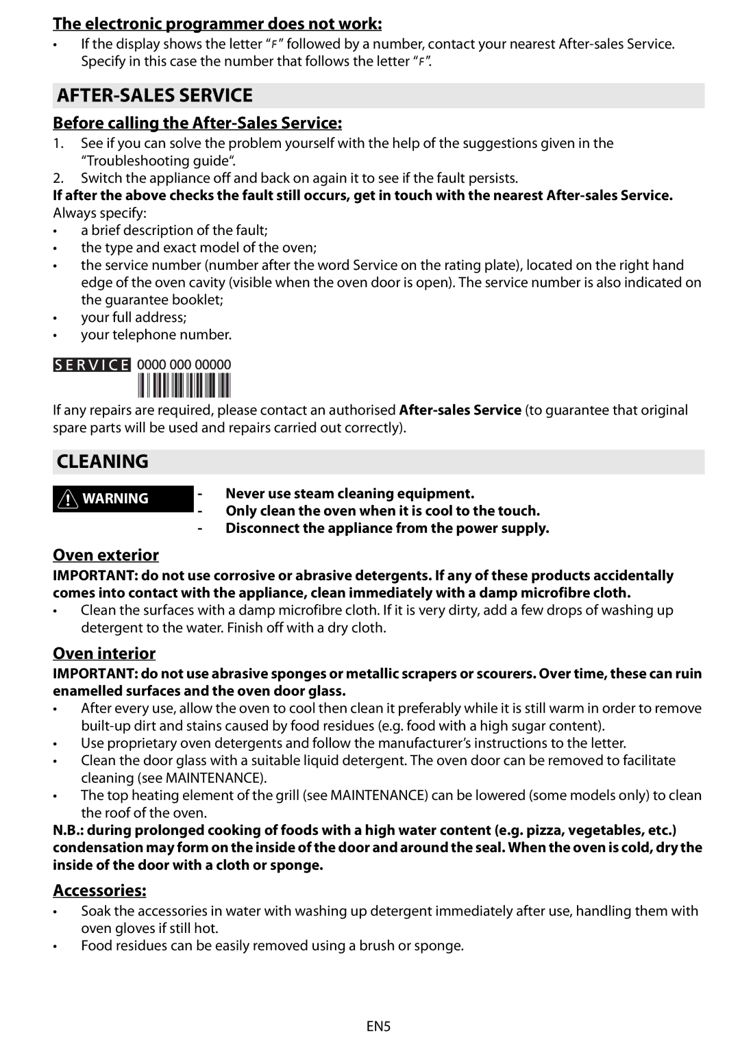 Whirlpool AKZM 654 manual AFTER-SALES Service, Cleaning 