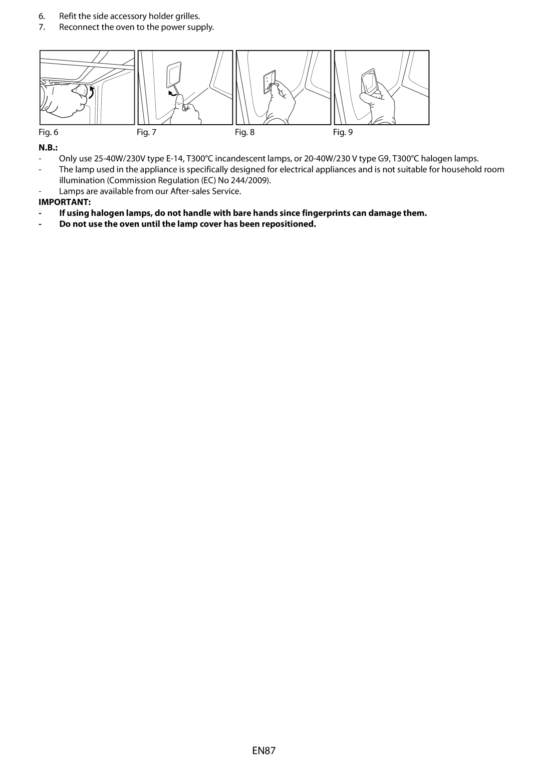 Whirlpool AKZM 663 manual EN87 