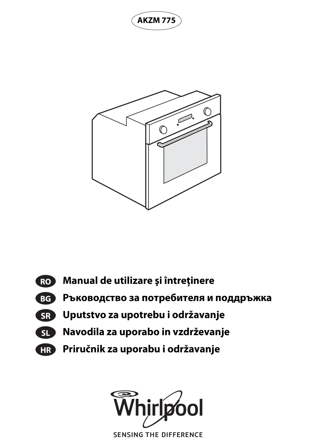 Whirlpool AKZM 775 manual Akzm 