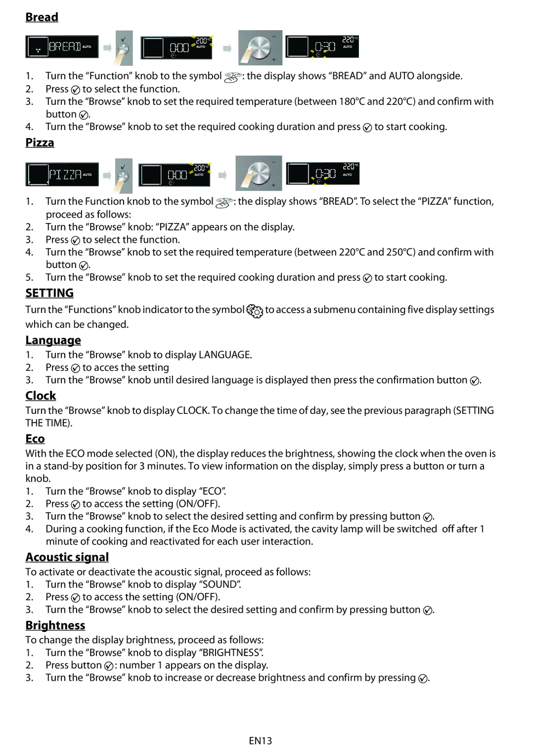 Whirlpool AKZM 775 manual Setting 