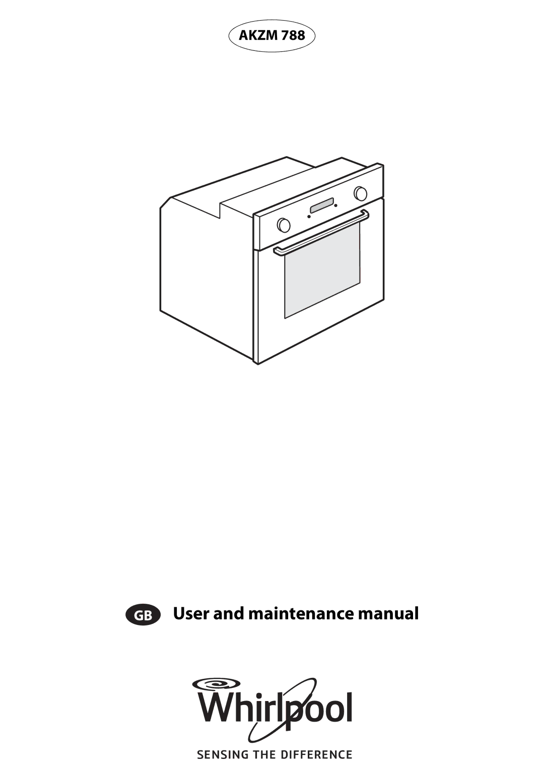 Whirlpool AKZM 788 manual User and maintenance manual 