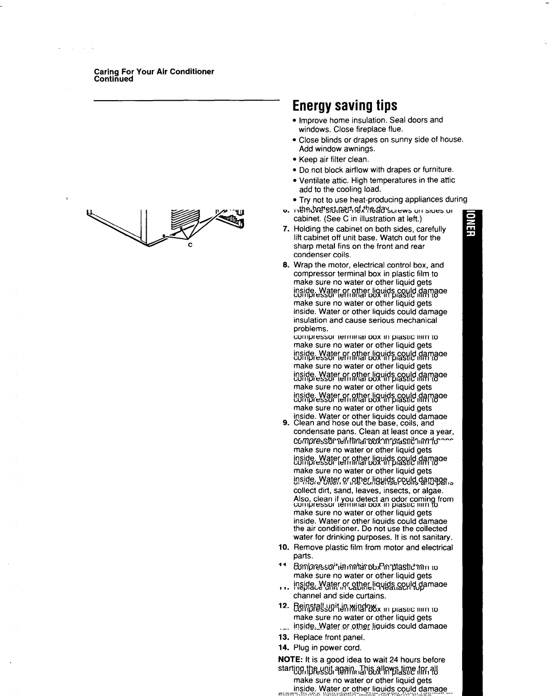 Whirlpool BHAC1000XS0 manual Energysavingtips 