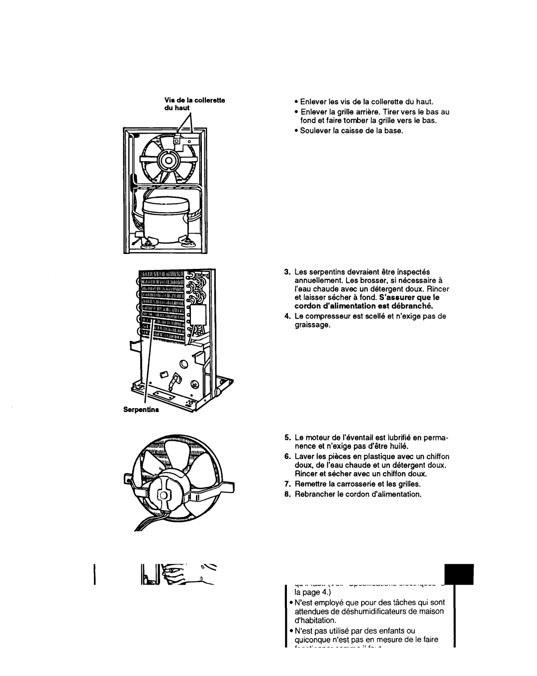 Whirlpool BHDH2500FS0 manual Vie de la collerette 