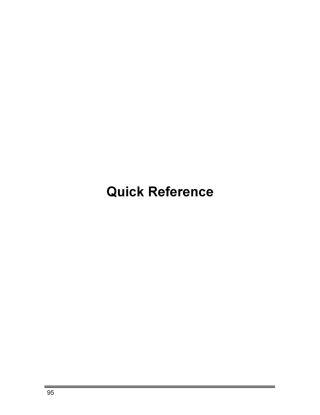 Whirlpool CL-8 user manual Quick Reference 