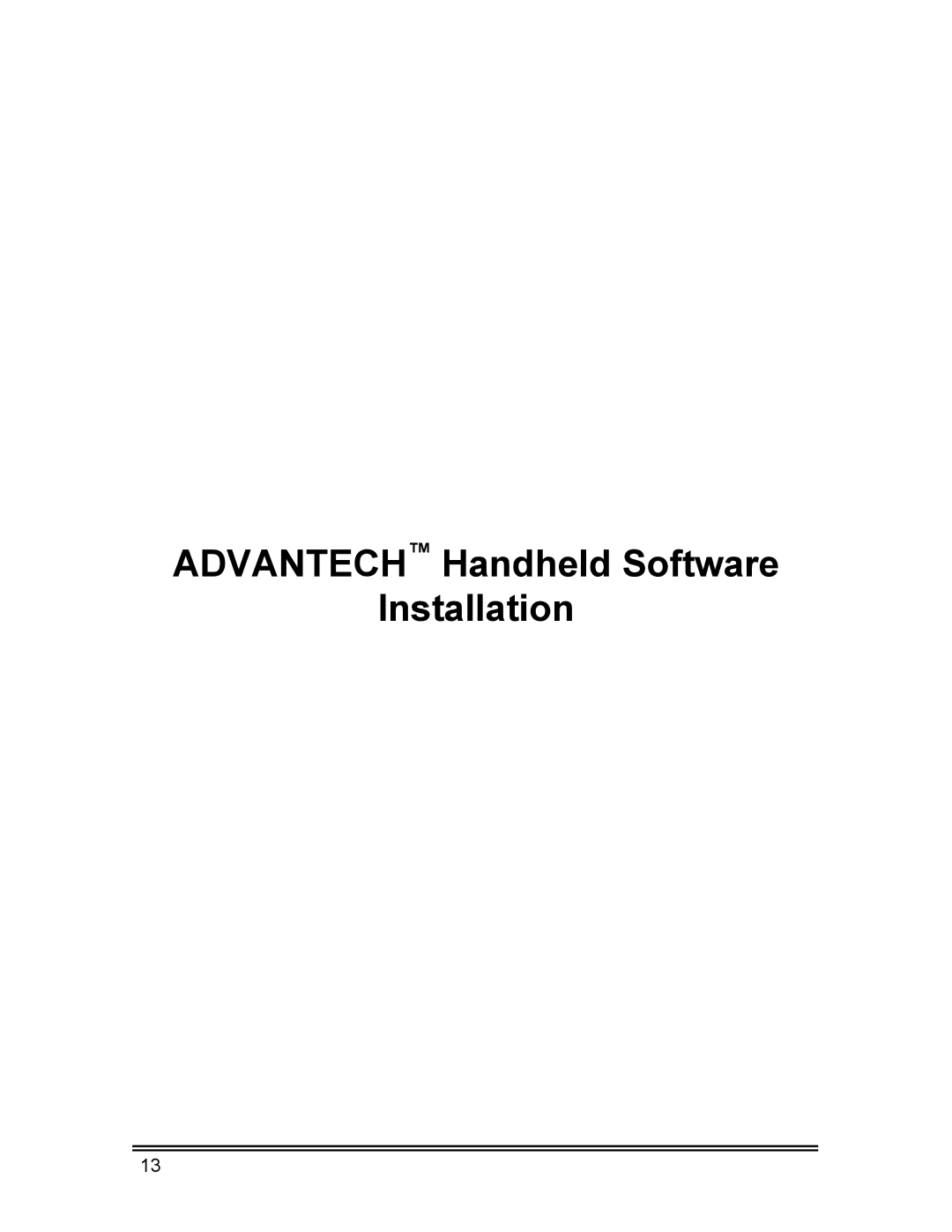 Whirlpool CL-8 user manual Advantech Handheld Software Installation 